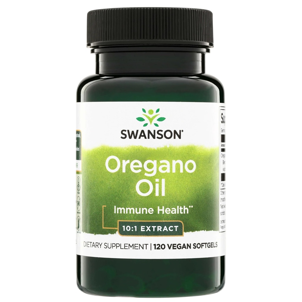 Swanson Oregano Öl 10:1 Extrakt-Natur-Ergänzung Förderung Verdauungs-Gesundheits- und Urinary Tract-Gesundheitsunterstützung (120 Softgels, je 150mg)