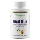 Paradise Herbs Royal Jelly, Golden Emperor, Super Potent, Ultra Pure, Vegan, Gluten Free, Non-GMO, Freeze-Dried Konzentrat, 60 Graf Vegetarische Kapseln