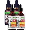 NUSAVA Vitamin B12 Flüssigkeitstropfen und entflammte D3 K2 Bundle - Potente flüssige Vitamine für Herz, Gelenk, Energie und Immununterstützung - Non-GMO, Gluten-Free, 2pk Jeder