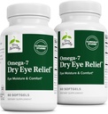 Terry Natürlich Omega-7 Dry Eye Relief - Augengesundheitsergänzung mit Buckthorn Seed Oil - Nahrungsergänzungsmittel für trockenes Auge Relief - 60 Softgels, 2 Pack