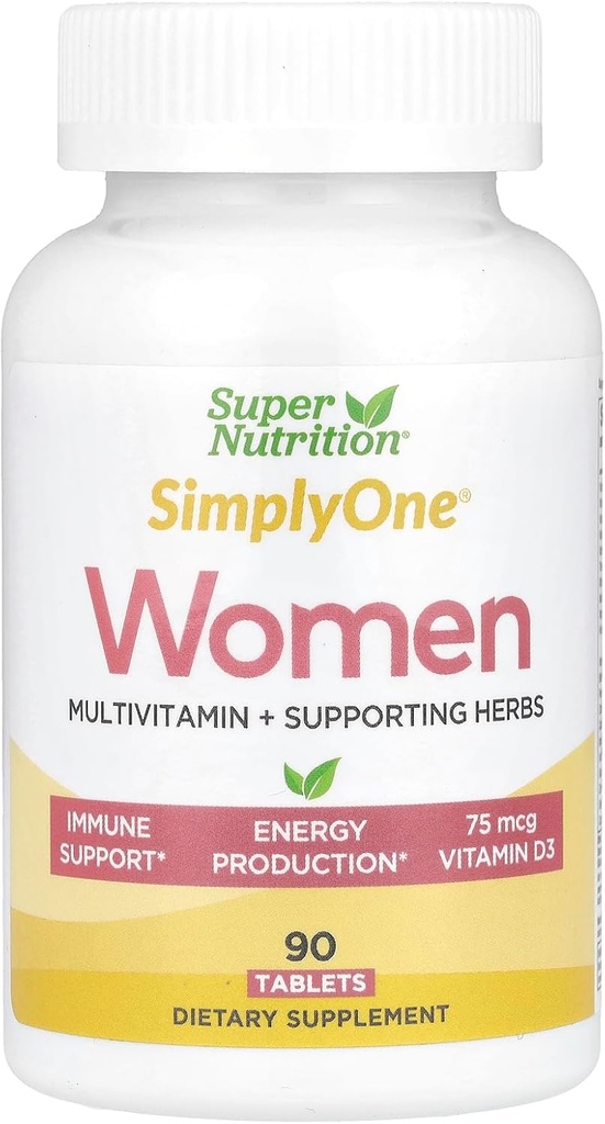 SuperNutrition SimplyOne Multi-Vitamin für Frauen, High-Potency, One/Day Tablets, 90 Count
