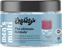 CHEWSY - Men's Multivitamin Chews - Immun- und Energieunterstützung, Vitamin A, B12, C, D3, E, Folsäure, Probiotika, Zink - 30-tägige Versorgung