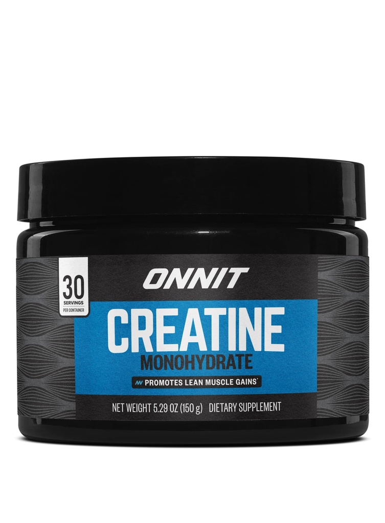 ONNIT Kreatin Monohydrat-Pulver, IGEN(TM) Non-GMO Getestet 5g Premium Creatin für Muskelkraft, Power und Lean-Masse, unterstützt Gehirngesundheit, Gehirn Cellular Energy, Unflavored, 30 Portionen, 5.29 Unze