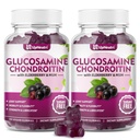GGlucosamine Chondroitin Gummies Sugar Free, Extra Strength 1500mg Glucosamin mit Chondroitin MSM & Turmeric, Joint Support Supplement für Männer & Frauen Joint Health (120 Count (Pack mit 2))