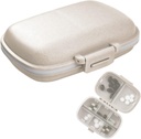 1Pack Reise-Pille-Organisator, 8 Komponenten Tragbare Pille Case, kleine Pille Box für Taschentasche Tragbare Medizin Vitamin Container Beige