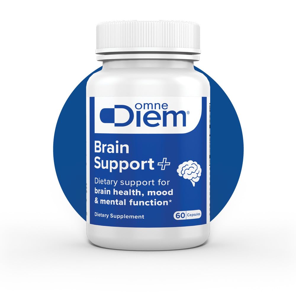 Omne Diem Brain Unterstützung mit Cerenx und MecobalActive, 60 Kapseln – Nahrungsergänzungsmittel für Gehirngesundheit, Stimmung &amp; Mental-Funktion