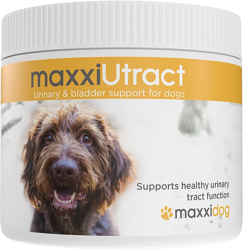 maxxipaws | maxxiUtract – Urinary & Bladder-Unterstützung für Hunde | Cranberry, D-Mannose, Kürbis, Cornsilk & Silica | Hilft, UTI Recurrence zu verhindern, unterstützt Blasenkontrolle & Nierengesundheit | Pulver 5.3 oz