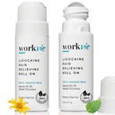 Lidocaine Rolle auf Schmerzlinderung Creme 2pk Maximale Stärke - Arnica, Menthol, Aloe Vera - beruhigendes Relief für Muskeln und Gelenke - empfindliche Haut freundlich