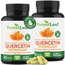 ForestLeaf Quercetin mit Bromelain - 1350mg Mischung mit Vitamin C & Sting Nettle, Advanced Quercetin 500mg Supplement, Non-GMO Glutenfrei, Natürliche Immun- & Respirator Funktion 180 Veggie Kapseln