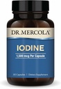 Dr. Mercola Iodine - 1.500 mcg Iodide - Unterstützt Schilddrüsen- und Stoffwechselfunktion - Licaps Capsules - Non-GMO, Gluten-Free & Soy-Free - 30 Kapseln (30 Portionen)