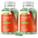 Viteey Chewable Vitamin C Gummi für Erwachsene - 700mg Extra Strength Immun Support Supplement - Vegan, Glutenfrei - 120 Count