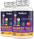 NuBest Tall 10+ - Advanced Bone Strength Formula - Unterstützt Immunität, Gesunde Entwicklung & Optimale Wellness - für Kinder (10+) & Teens Who Drink Milk Daily - Pack 2 | 2 Monate Versorgung