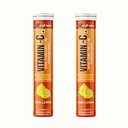 Vitamin C Effervescent Tablets – 1000mg Amla Extract with Zinc | Immunity Booster & Antioxidant | Skin Glow & Energy | Sugar-Free | Fast Absorption | Pack of 2,60 Tablets | Lemon Flavour