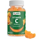 Vitamine C Gommies pour adultes - 250 mg Vitamine C Miamy - VIT C Gommies - Supplément de soutien immunitaire -Orange Flavored Kosher, Halal, Sans gluten (100 Nombre)