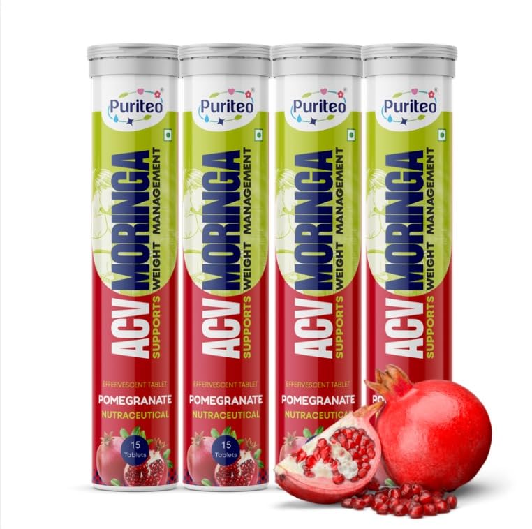 ACV Moringa Effervescent Tablets | Pack Of 4 (15 Tablets Each)