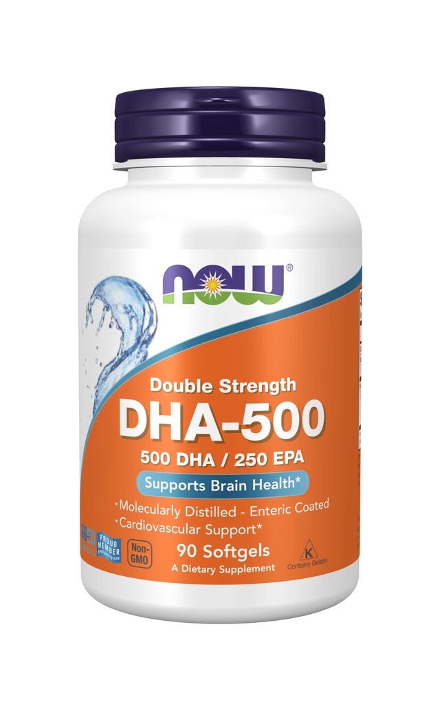 DHA-500, 90 Softgels von Now Foods (Pack von 2)