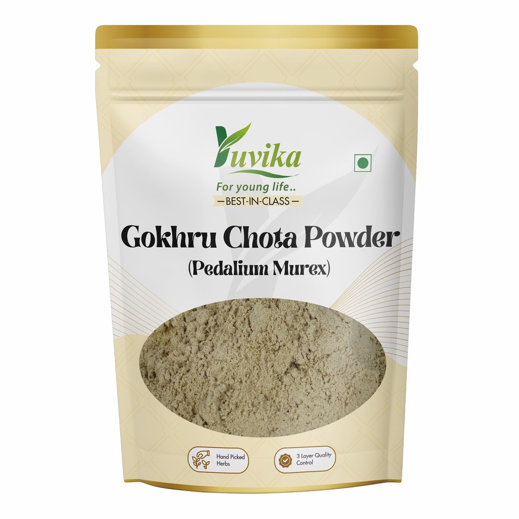 YUVIKA Gokhru Chota Powder - Gokhroo Chota - Tribulus Terrestris Seeds - Small Caltrops Powder 200 Grams