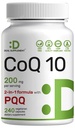 SUPPLÉMENT DE DÉLAI CoQ10 200mg avec PQQ 200mcg, 240 Capsules Veggies.