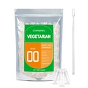 wananfu Taille 00 Capsules vides Végétarien (500 Nombre) Bundle avec Micro Lab Spoon, Effacer Capsules Veggie Pill 00 pour faire vos propres suppléments
