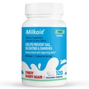 Milkaid Lactase Enzym Chewable Tablets für Lactose Intolerance Relief | Verhindert Gas, Bloating & Durchfall | Fast Acting Dairy Digestive Supplement (120 Tabletten, Minze)