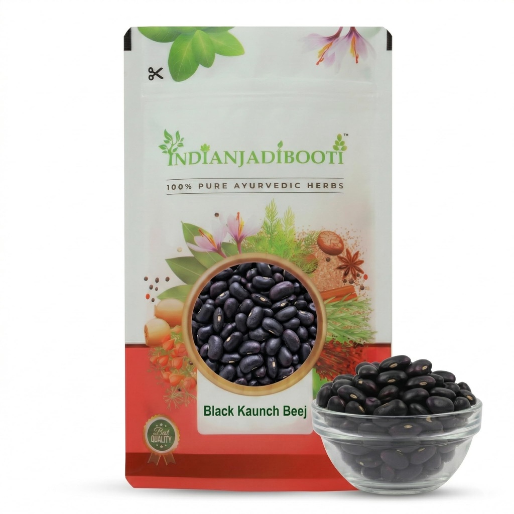 IndianJadiBooti Black Kaunch Beej (Kali Mucuna Pruriens/Velvet Bean) – High-Potency Raw Seeds for Deep Vitality, Stamina & Advanced Nervous System Support (250g Raw)