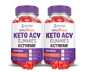 Justified Laboratories (2 Pack Ultra Quick Keto ACV Gummis Extreme 2000MG Ultraquick Keto Gummies Apfelessig geformt mit Granatapfelsaft Pulver B12 Vegan Non GMO 120 Gummys
