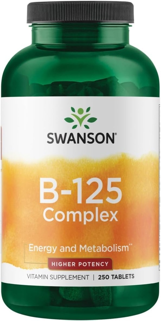 Swanson Vitamine B-125 Complexe 250 onglets