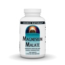 Source Naturals Malate de magnésium - 3750mg par portion - Supplément Acide de magnésium malique essentiel - 180 comprimés