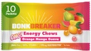 Bonk Breaker Energy Chews mit Elektrolyten, Orange Mango Guava, einfach zu kauen Energie Gummis, 10 Pack