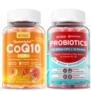 NEVISS Sugar-Free CoQ10-250mg / 500mg gefüllte Gummis +Sugar freie Probiotika Gummis