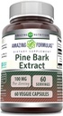 Erstaunliche Formeln Pine Bark Extrakt 100 Mg | Vegetarische Kapseln Ergänzung | Non-GMO | Gluten-Free | Non-GMO | Gluten-Free | 1 Pack | 60 Count