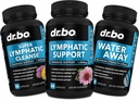 Suppléments de drainage lymphatiques et diurétiques des pilules d'eau - Support lymphatique à base de plantes Produits de nettoyage à base de plantes et de l'eau Pilules d'évacuation Supplément de soutien du système lymphatique - Drainage de nettoyage de détox de ganglion lymphatique