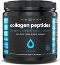 Collagen Peptides Powder - Verbesserte Absorption, Doppelhydrolysiert, Gras Fed, Keto Protein Pulver mit Vitamin C - Premium-Ergänzung für Haarwachstum, Haut, Nägel, Gelenke & Knochen, Unflavored