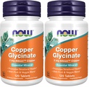JETZT Ergänzungen, Kupfer Glycinat mit 3mg Albion Kupfer, fördert strukturelle Gesundheit*, 120 Tabletten, leichtes Grau, Tan (Pack von 2)