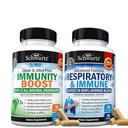 BioSchwartz Respiratory & Immune Lung Support Supplement mit Quercetin (1 Monat Versorgung) Plus 17 in 1 Immun Support Supplement mit Antioxidantien (1 Monat Versorgung)
