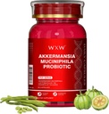 WXW Akkermansia Muciniphila Probiotic für Frauen und Männer, Hilfe GLP-1 Produce Naturally, Lactobacillus GG - Unterstützung für Metabolismus Curb Cravings Digestive & Gut Health, 30 Kapseln