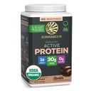 Sunwarrior Organic Plant Based Protein Powder | Vegan Organic Protein Powder with BCAA Amino Acids Plus Recovery Minerals & Botanicals | Non-GMO Soy Dairy & Gluten Free (Chocolate, 20 Portionen)
