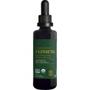Global Healing Center - Ginseng - Organic Raw Kräuterextrakt - Liquid Panax Supplement Drop fördert Energie - Korean und Sibirische Ginseng Supplement, Maca, Ashwagandha - Non-GMO - 2 Fl Oz