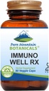Pure Mountain Botanicals Immun Well RX - Kosher Caps mit Bio Astragalus Echinacea Knoblauch Maitake Shiitake Pilze Honeysuckle & Beta Glucan