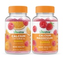 Lebensfähiges Kalzium mit Vitamin D + Calcium Magnesium, Gummie Bundle - Große Verkostung, Vitamin-Ergänzung, Glutenfrei, GMO frei, Kaubar