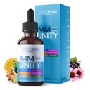 Supplément multivitamine liquide 6-en-1 Imune totale 100% zinc quotidien, vitamine D3, vitamine C gouttes d'immunité Vitamine liquide, Echinacea, Ginger Support pour les adultes et les enfants