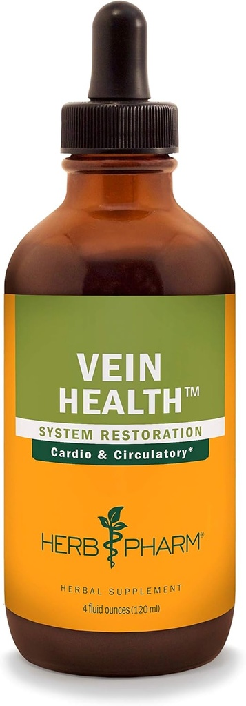 Kräuter Pharm Vein Gesundheit flüssige Kräuterformel für Herz-Kreislauf- und Kreislaufsystemunterstützung - 4 Unze