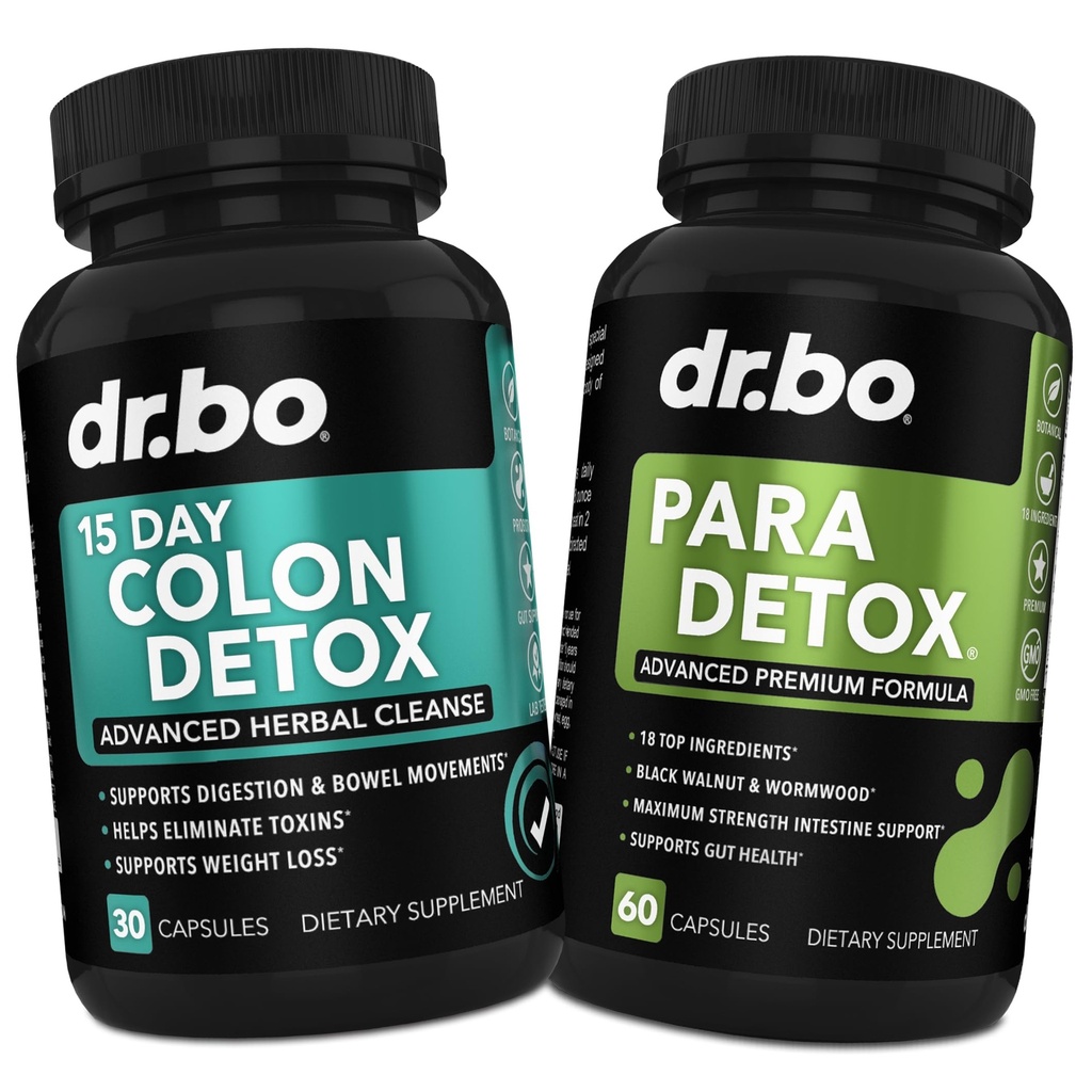 Colon Cleanser Detox & Intestinal Supplement - 15 Tage Colon Cleanse Pillen mit Probiotic, Wormwood, Black Walnut, Psyllium, Aloe Complex - Bowel Movement Supplements for Stomach Bloating Gut Support