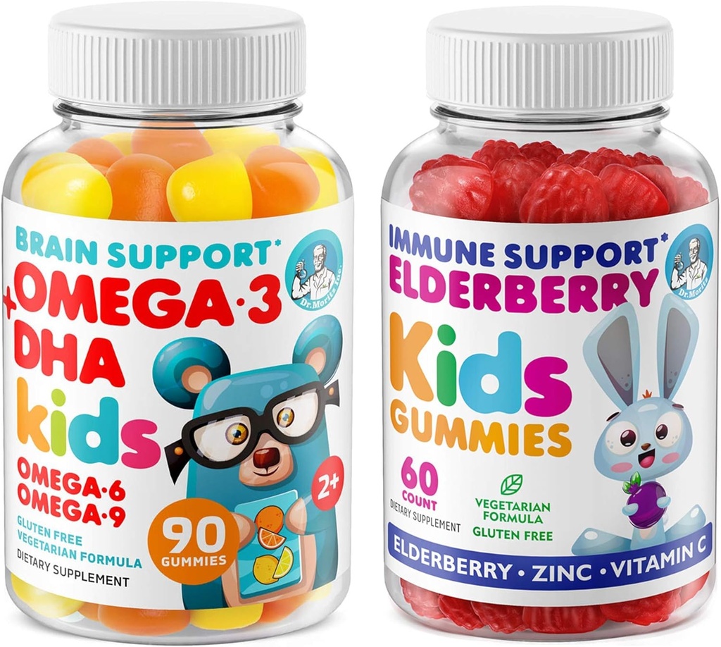 - Oui. MORITZ Cardio & Immune Boost Duo - Enfants Omega 3 Gummies (90 comte) avec des Gummies de mûres pour enfants (60 comte)