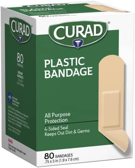 Curad Plastic Bandages .75 X 3 Inches 80 Jeder