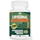 3250 MG Supplément de glutathion liposomique,L-glutathion réduit avec resvératrol,Quercetin, Supplément antioxydant pour système immunitaire,Gluten Free & Non-GMO, 60 Capsules