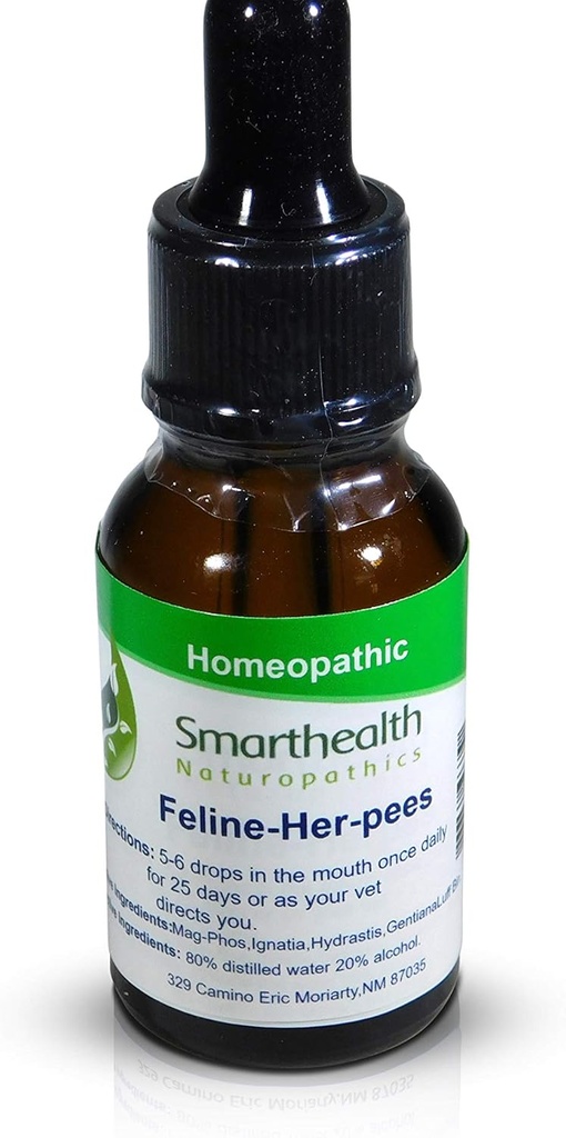 Formule Feline Her-pees. Apporte la santé à l'Upper Respitory et les yeux
