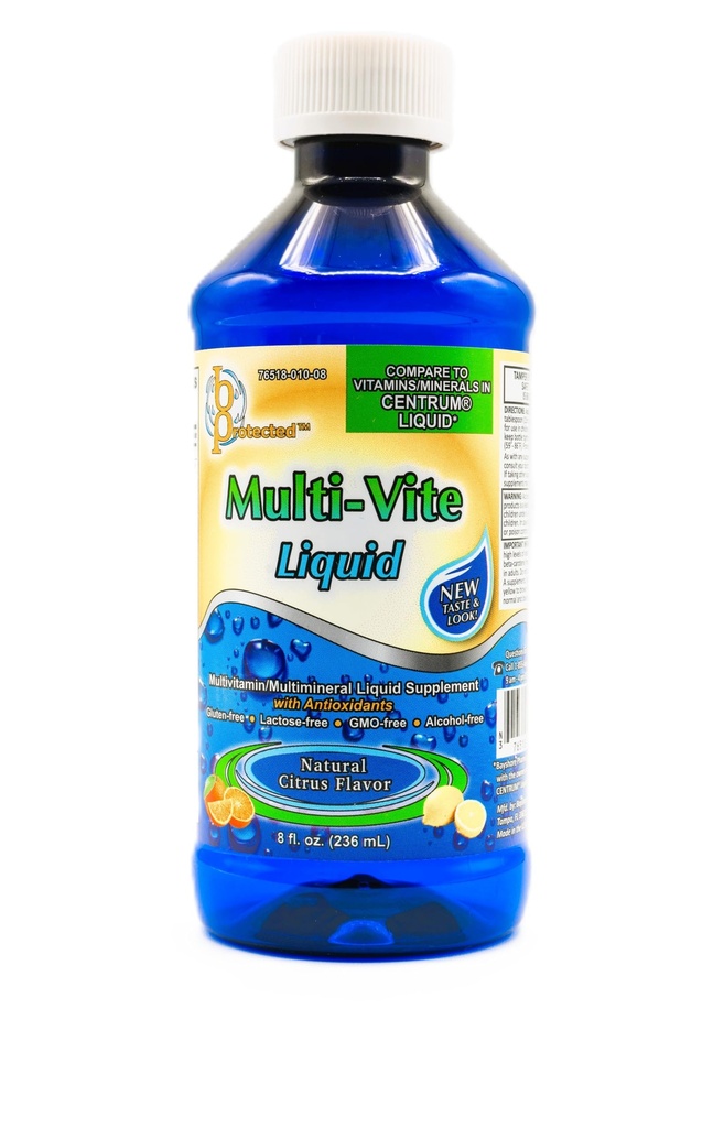 Multi-Vite flüssiger Alkohol Free 8 fl Ounce (236 ml) Flüssigkeit