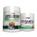EHP Labs OxyShred + OxyGreens Bundle - Thermogen Pre Workout Powder & Shredding Supplement, Poudre pré-entraînement prouvée cliniquement - Poudre quotidienne Super Greens, Poudre Spiruline, Poudre Greens Superfood
