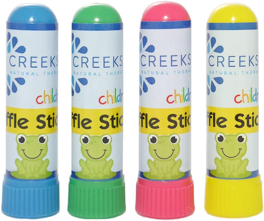 Creekside Naturals Sniffle Sticks, On-The-Go Portable Nasal Inhalers, Pocket-Sized, Aromatherapie mit natürlichen ätherischen Ölen
